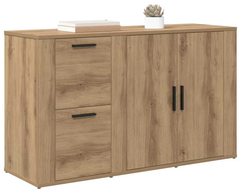 vidaXL με συρτάρι artisan δρυς 100 x 33 x 59.5 εκ Επεξεργασμένο ξύλο