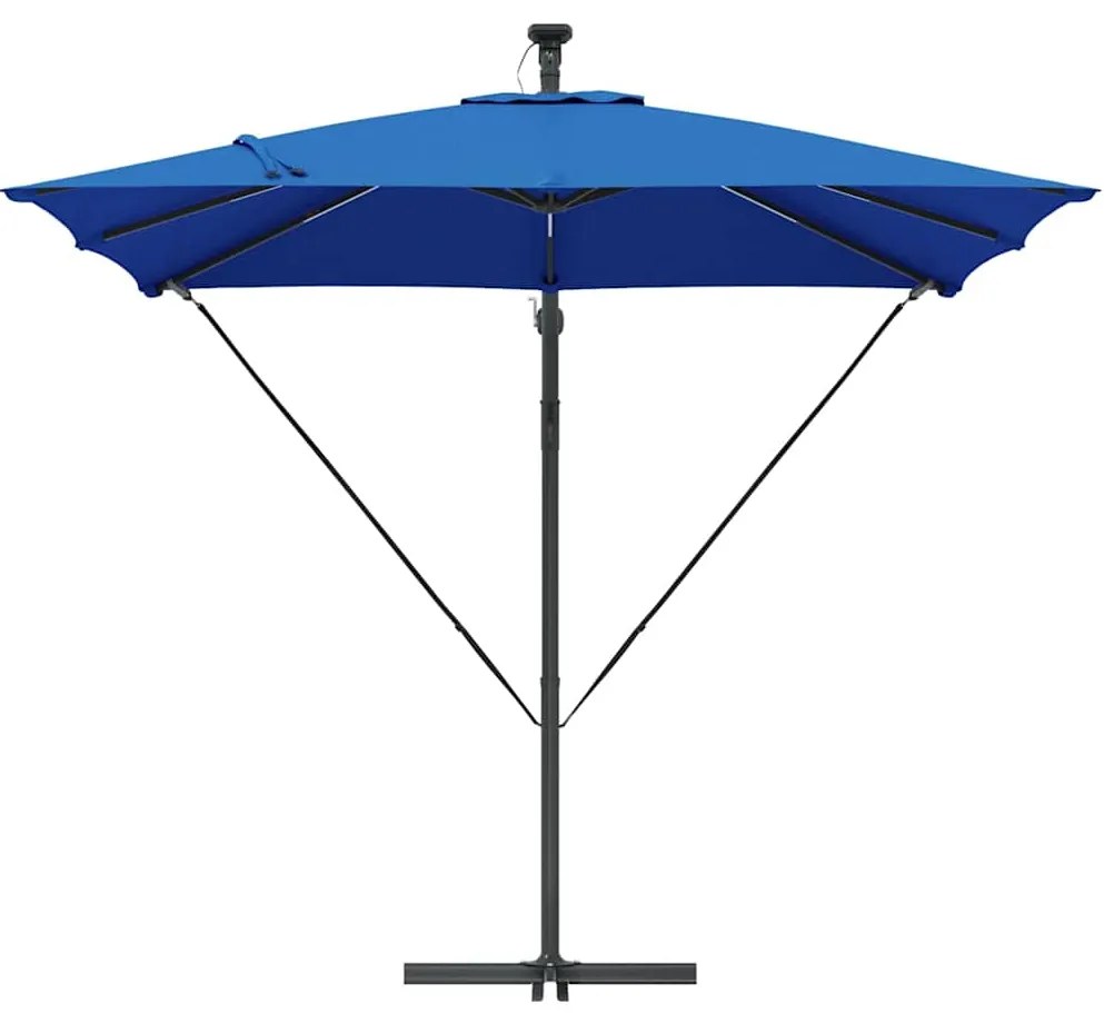 vidaXL Ομπρέλα Cantilever Banana Μπλε 249 x 249 x 250 εκ.