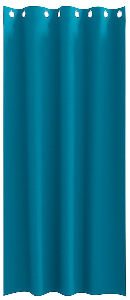 vidaXL Κουρτίνες με κουρτίνες 2 pcs Τιρκουάζ 225 x 140 εκ. Πολυεστέρας