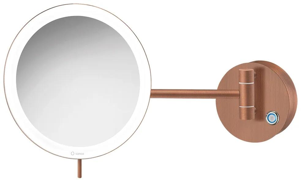 Καθρέπτης Μεγεθυντικός Επιτοίχιος Ø20x31 εκ. Μεγέθυνση x3 Old Copper Mat Sanco Cosmetic Mirrors MR-705-M26