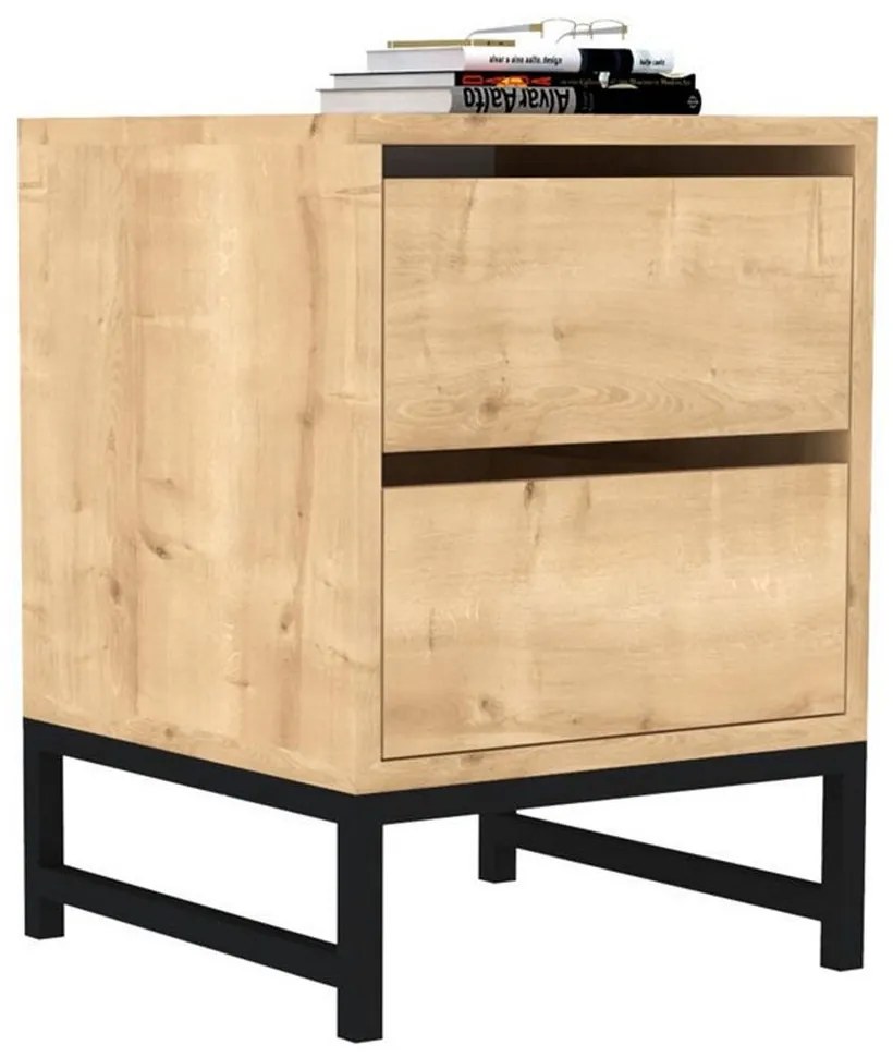 Κομοδίνο Nehir 835PUQ2709 40x40x55cm Sonoma-Latte