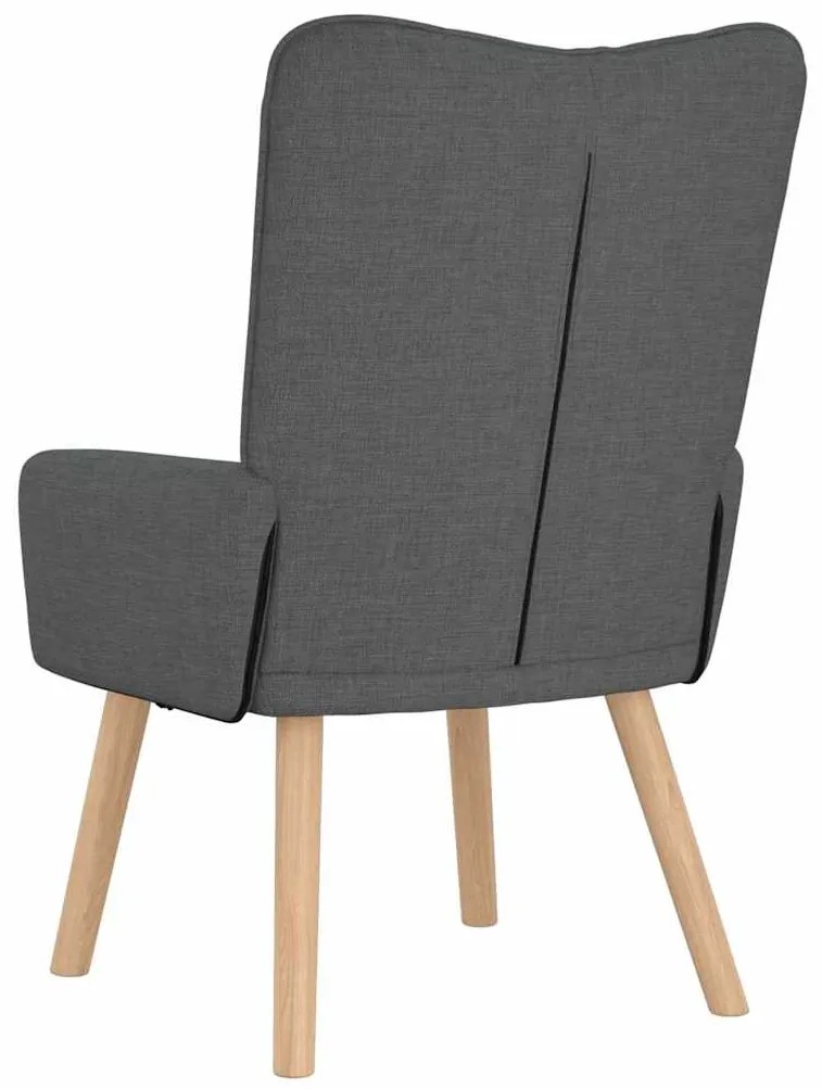 vidaXL Χαλαρωτική Πολυθρόνα Σκούρο γκρι 63 x 67 x 94 εκ. ύφασμα