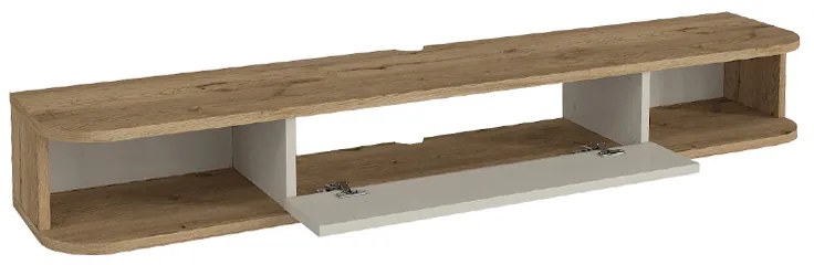 ΕΠΙΠΛΟ ΤΗΛΕΟΡΑΣΗΣ ΕΠΙΤΟΙΧΙΟ CROSS MEGAPAP ΜΕ LED ΧΡΩΜΑ SEPET OAK - SANDSTONE 150X29,6X19,2ΕΚ.