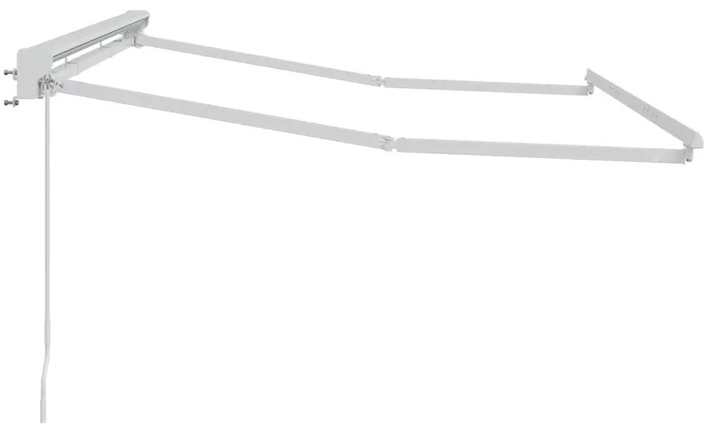 vidaXL Σκελετός Τέντας Λευκό 3 x 2 m Ατσάλι με Πούδρα