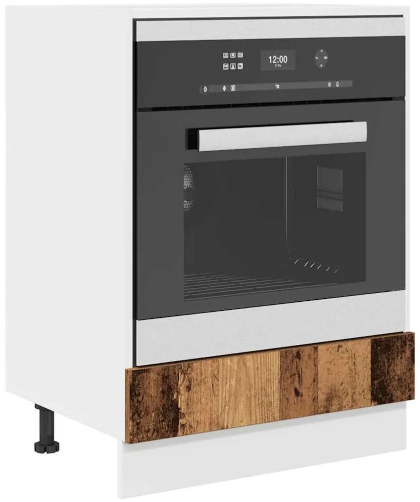vidaXL Ντουλάπα Φούρνας σε Παλιό Ξύλο – 60x46x81.5 εκ Κατασκευασμένη από Επεξεργασμένο Ξύλο
