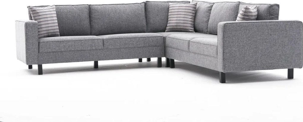 Corner Sofa Kale Linen - Grey Grey