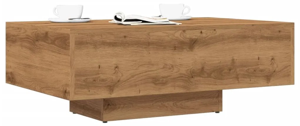 Τραπεζάκι Σαλονιού Αρτισιανή Δρυς 85x55x31 εκ Επεξεργασμ. Ξύλο