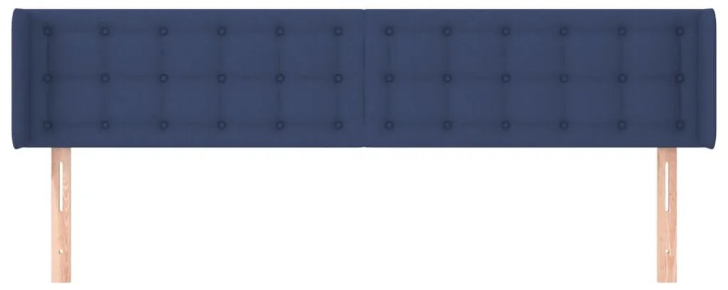vidaXL Κεφαλάρι με Πτερύγια Μπλε 183x16x78/88 εκ. Υφασμάτινο