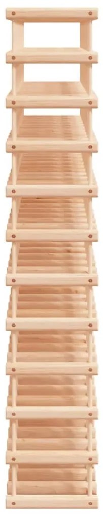 vidaXL Ραφιέρα Κρασιών 120 Κρασιά 112,5x23x123,5εκ. Μασίφ Ξύλο Πεύκου
