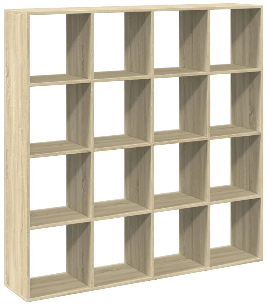vidaXL Βιβλιοθήκη Sonoma Δρυς 137,5x29x137,5εκ. Επεξεργασμένο Ξύλο