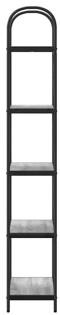 vidaXL Ράφι Βιβλίων Γκρι sonoma 60 x 30 x 183 εκ Επεξεργασμένο ξύλο