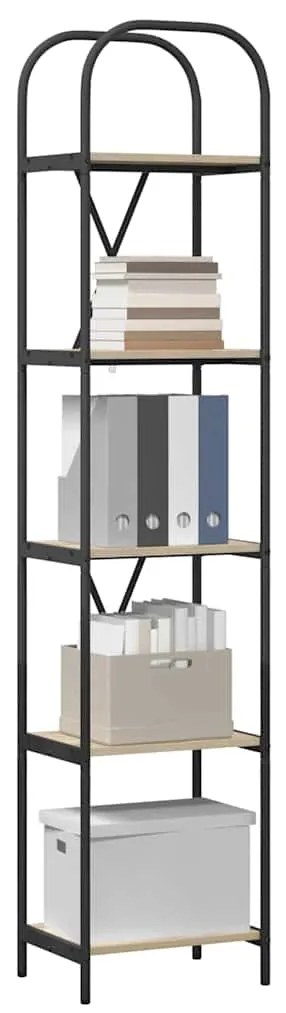 vidaXL Ράφι Βιβλίων Δρύς Sonoma 40 x 30 x 183 εκ Επεξεργασμένο ξύλο