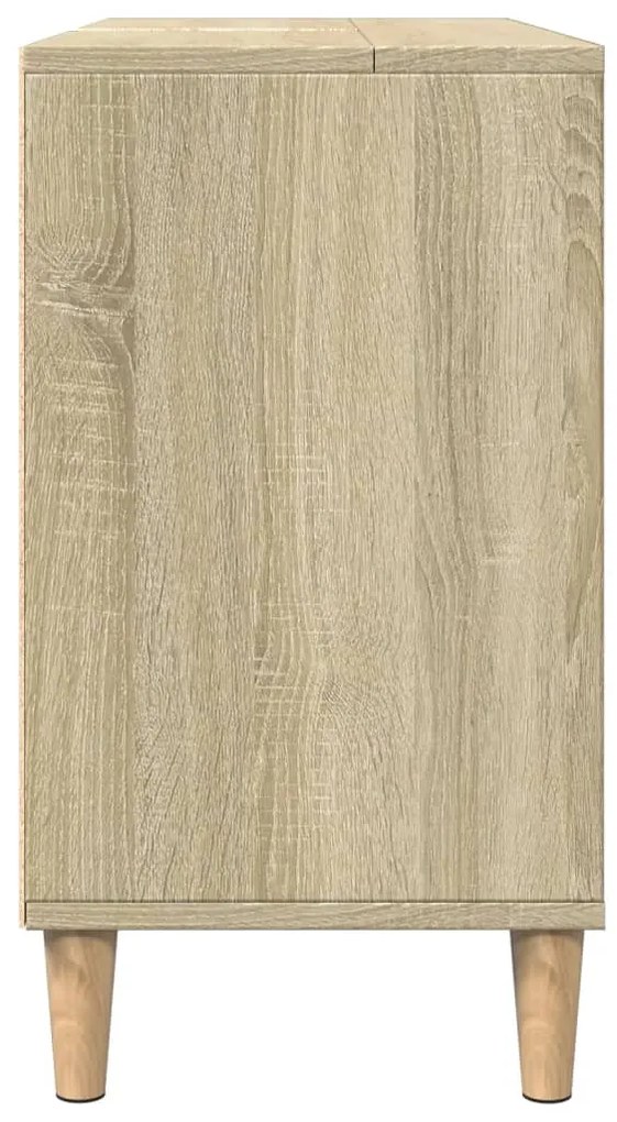 vidaXL Ντουλάπι Μπάνιου Sonoma Δρυς 80 x 33 x 60 εκ. από Επεξεργ. Ξύλο