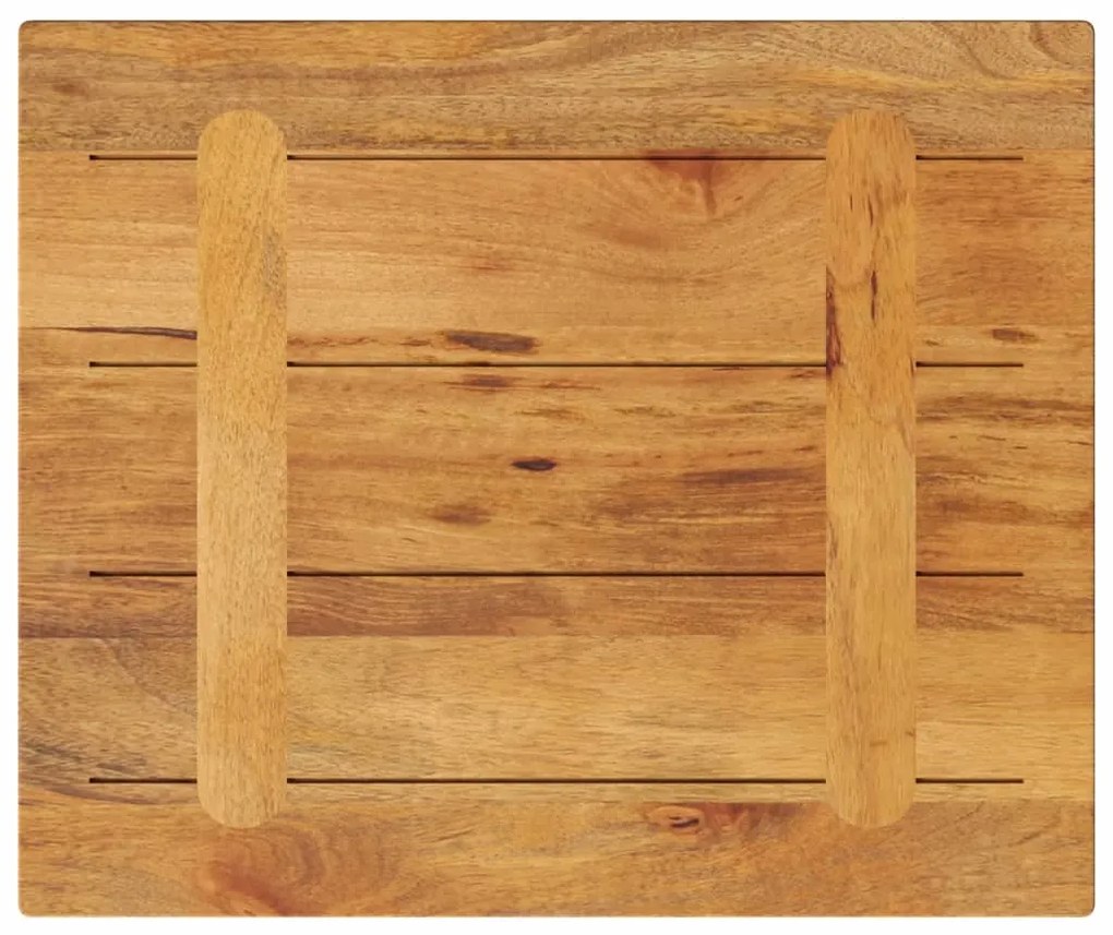 vidaXL Επιφάνεια Τραπεζιού Ορθογώνια 60x50x2,5 εκ. Μασίφ Ξύλο Μάνγκο