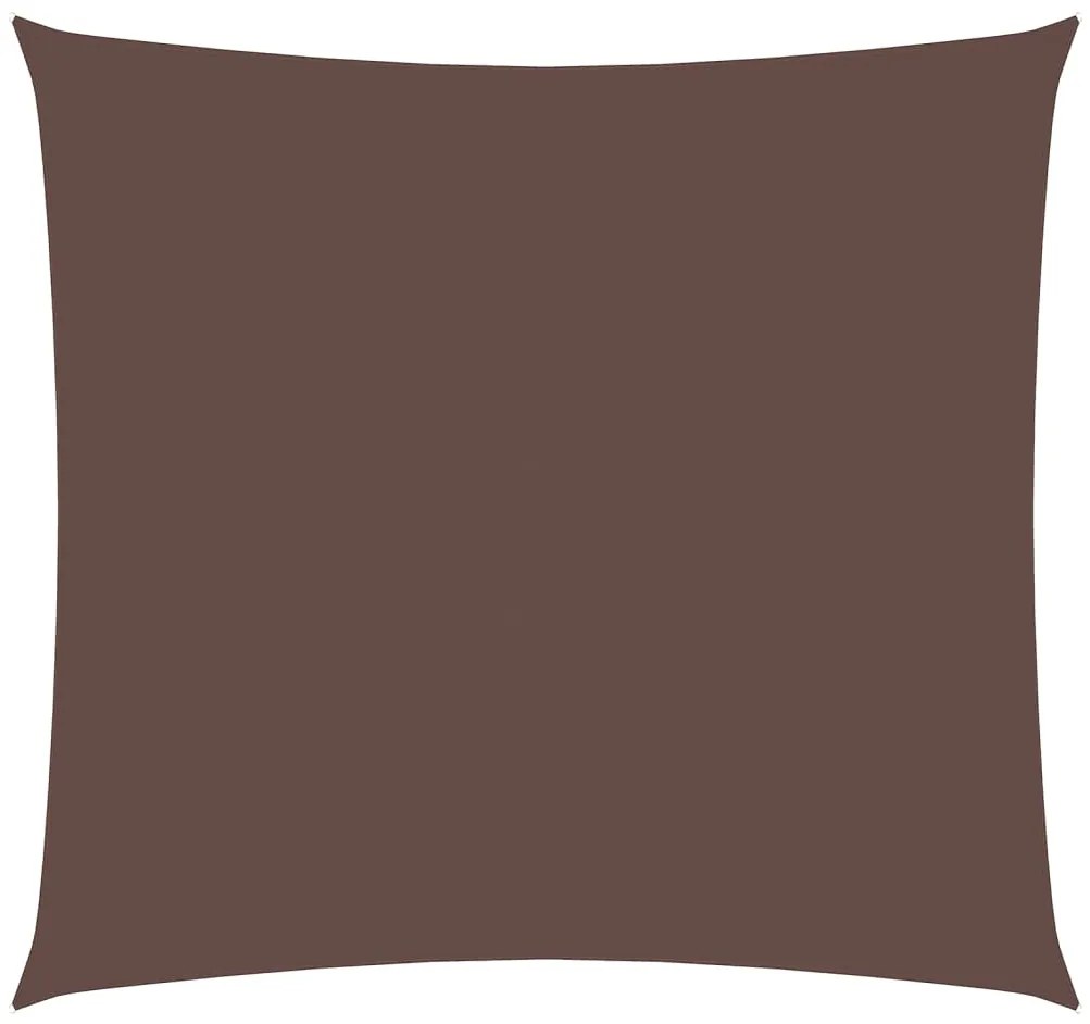 vidaXL Πανί Σκίασης Τετράγωνο Καφέ 4,5 x 4,5 μ. από Ύφασμα Oxford