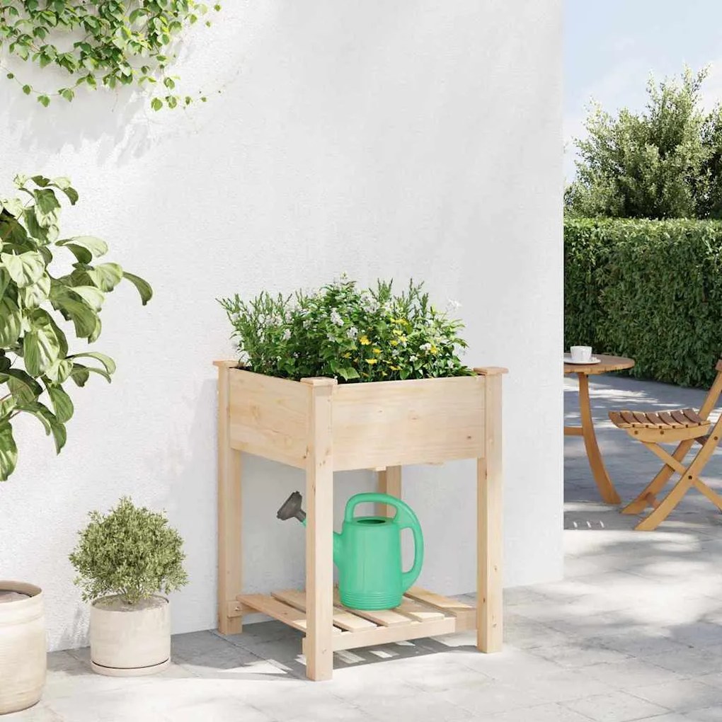 vidaXL Γλάστρα Κήπου 60 x 60 x 76 εκ. από Σολίδ Ξύλο Πεύκου