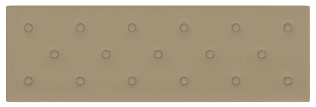 vidaXL Πάνελ Τοίχου 12 τεμ. Καπουτσίνο 90 x 30 εκ. 3,24 μ² Συνθ. Δέρμα