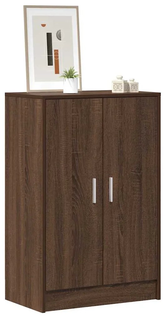 vidaXL Παπουτσοθήκη Καφέ Δρυς 60 x 35 x 92 εκ. από Επεξεργασμένο Ξύλο