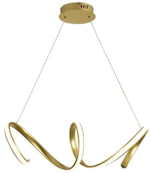 Κρεμαστό Φωτιστικό Οροφής LED 40W 3000K 2400LM 64X22 CLEO ACA-HM91LEDP64BR-Ορείχαλκος HM91LEDP64BR
