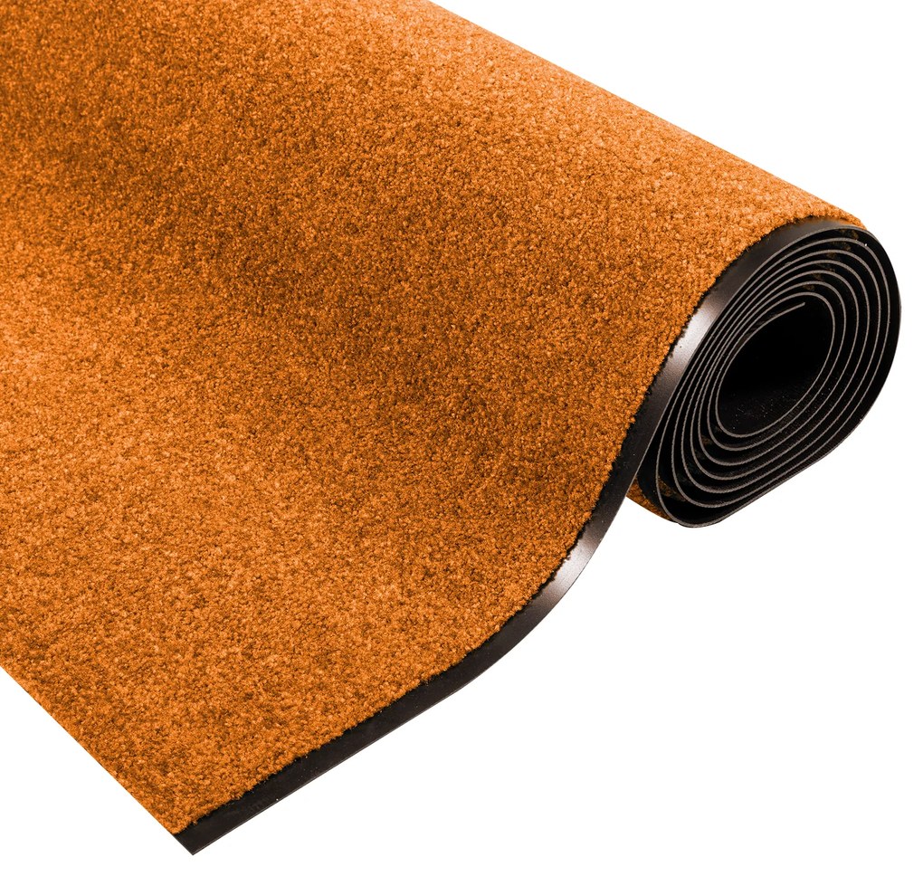vidaXL Πλενόμενο Πατάκι Πόρτας Πορτοκαλί 120x350 εκ