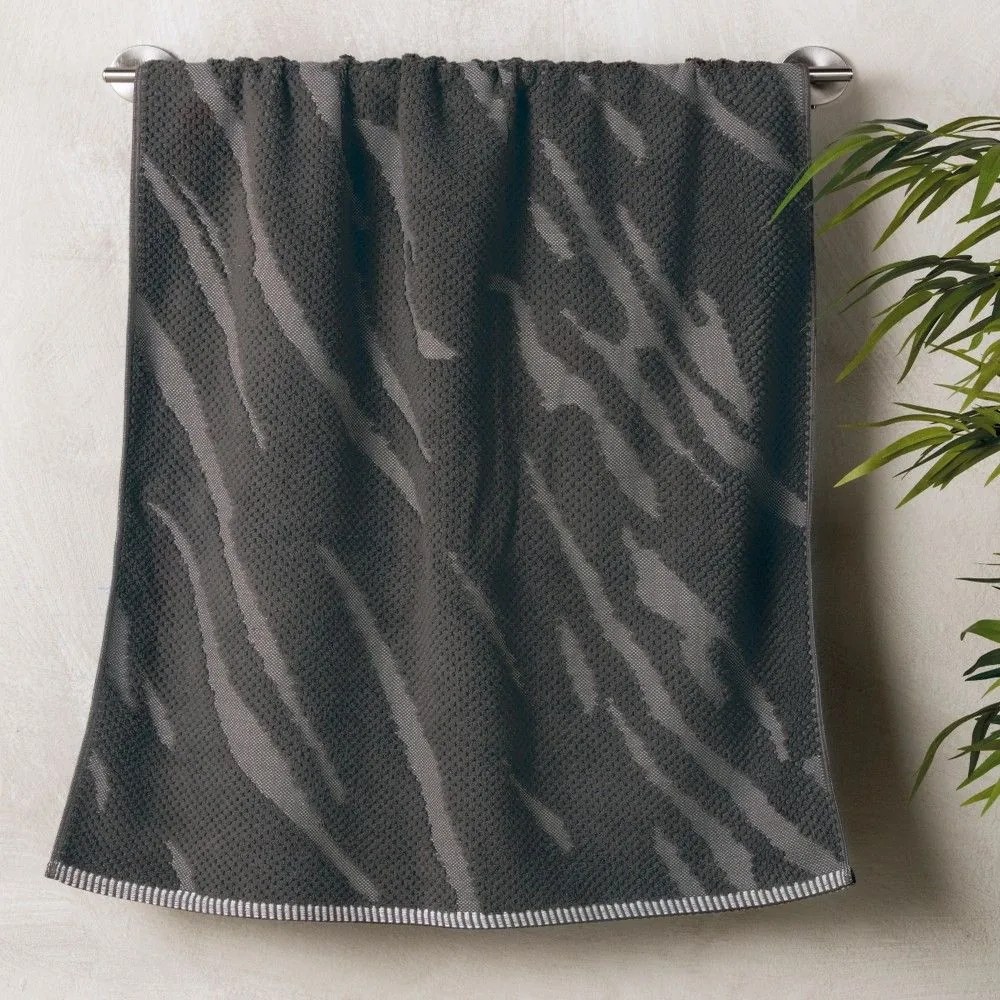 Πετσέτα History 24 Dark Grey-Brown Kentia Σώματος 70x140cm 100% Cotton