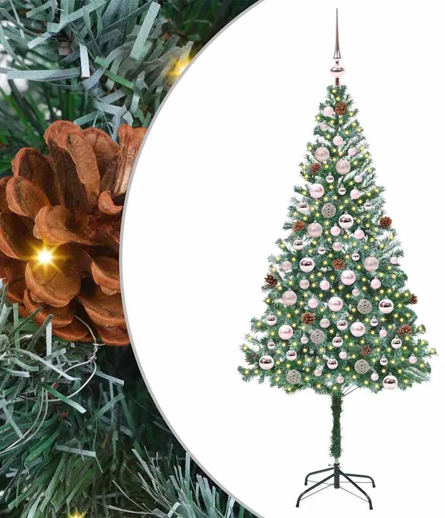 vidaXL Τεχνητό Χριστουγεννιάτικο Δέντρο Πράσινο 180 cm PVC και Χάλυβας