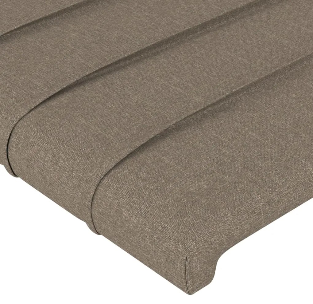 vidaXL Κεφαλάρια Κρεβατιού 4 τεμ. Taupe 100x5x78/88 εκ. Υφασμάτινο