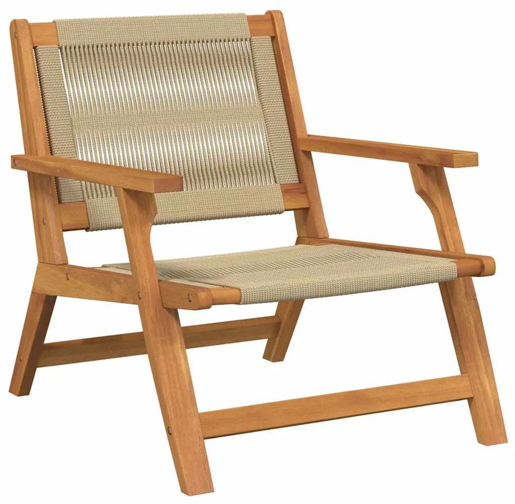 vidaXL Κήπου Καρέκλες με Τραπέζι 3 pcs Μπεζ Στερεό Ξύλο Ακακίας