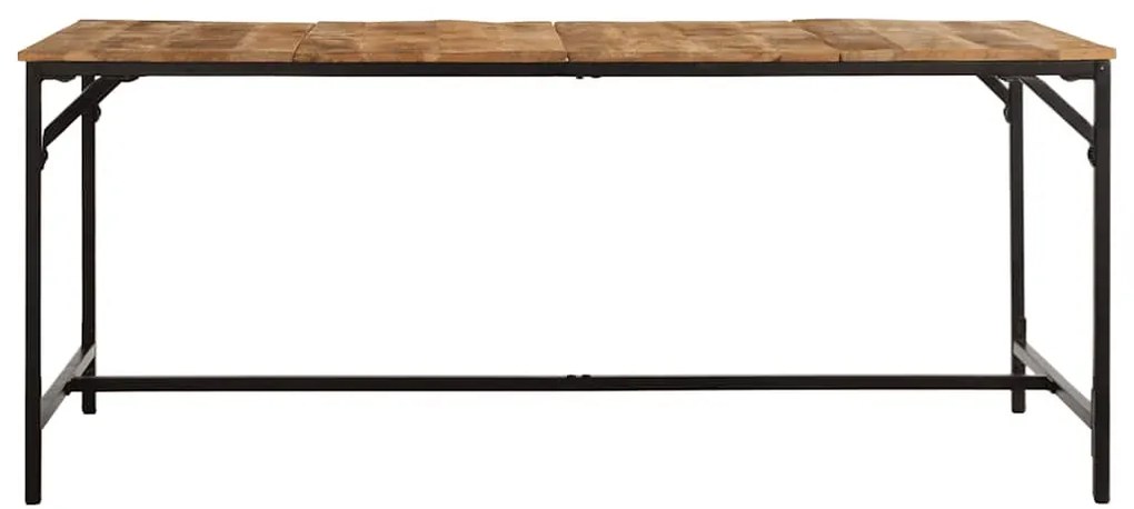 vidaXL Τραπεζαρία 180 x 90 x 75 εκ. από Μασίφ Ακατέργαστο Ξύλο Μάνγκο