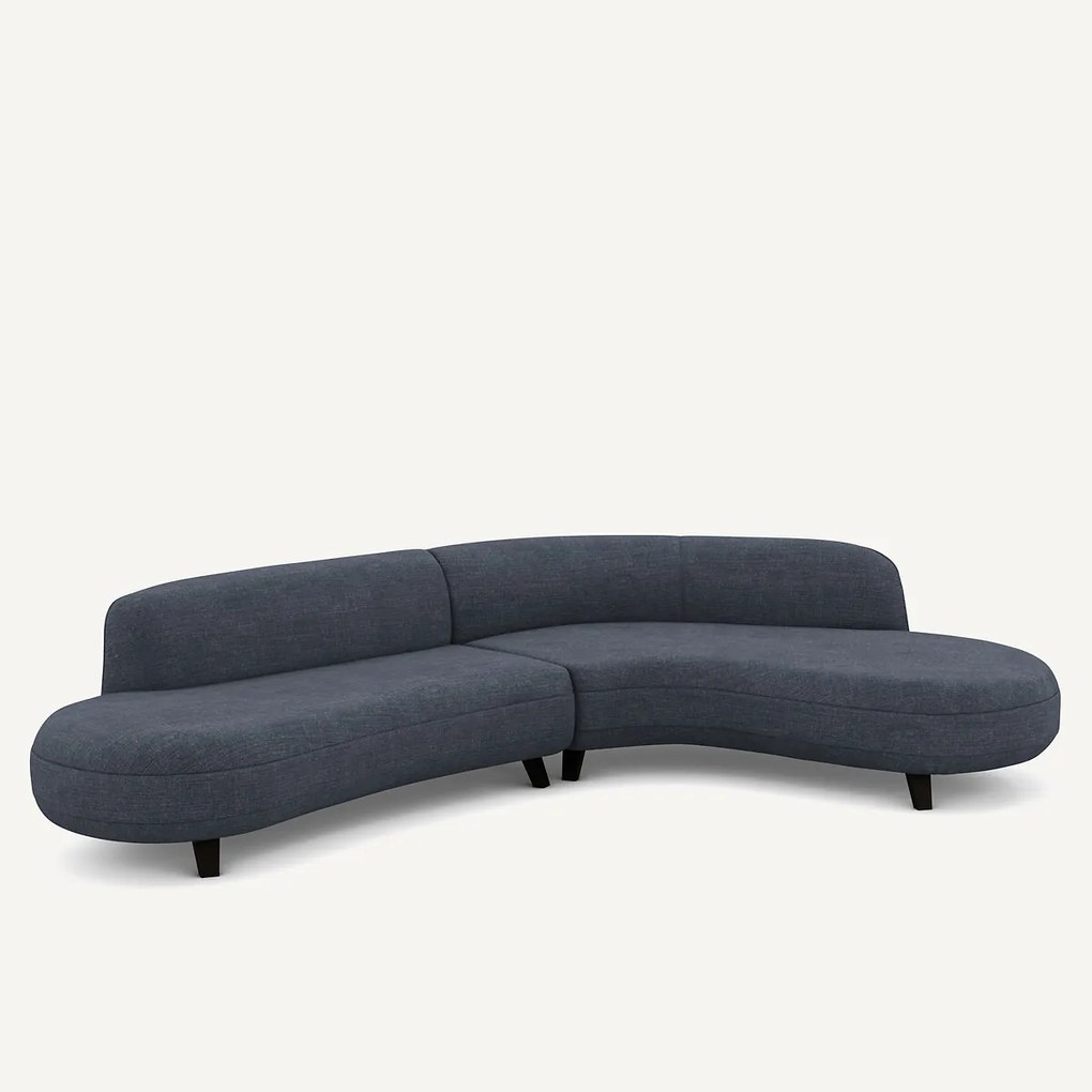 Γωνιακός καναπές από βαμβάκι λίνο - Rosebury design E.Gallina