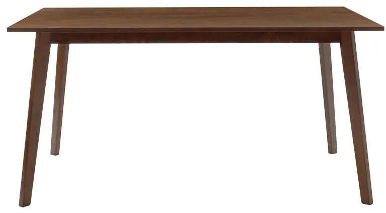 Τραπέζι Benson pakoworld MDF με καπλαμά χρώμα καρυδί 150x90x75εκ