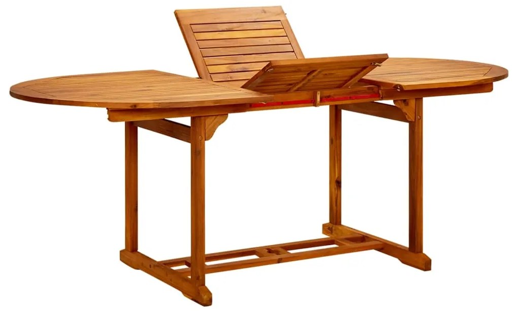 vidaXL Τραπέζι Κήπου 200 x 100 x 75 εκ. από Μασίφ Ξύλο Ακακίας