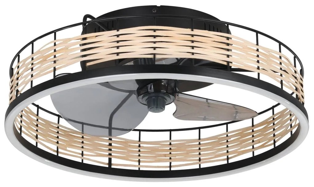 Ανεμιστήρας Eglo 35148 FRANA Μαύρο Ματ (Black Mat) 2700K - 6500K