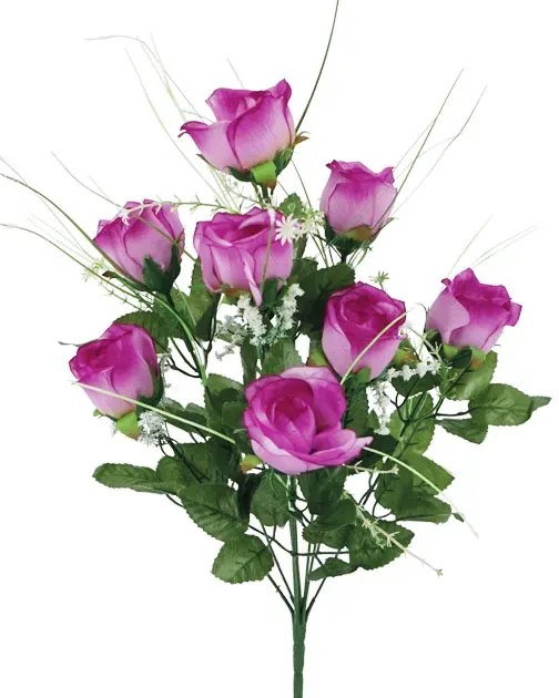 MarHome ΜΩΒ-ΕΚΡΟΥ ΜΠΟΥΚΕΤΟ ΤΡΙΑΝΤΑΦΥΛΛΟ ΜΠΟΥΜΠΟΥΚΙ X9 Υ45cm 24/96ΚΙΒ 00-09934-1