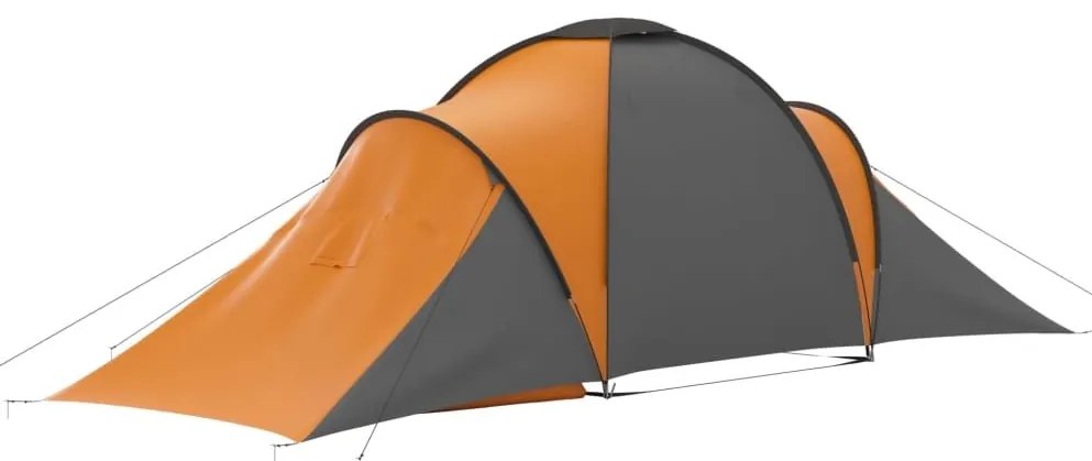 Σκηνή Camping 6 Ατόμων Γκρι / Πορτοκαλί - Γκρι