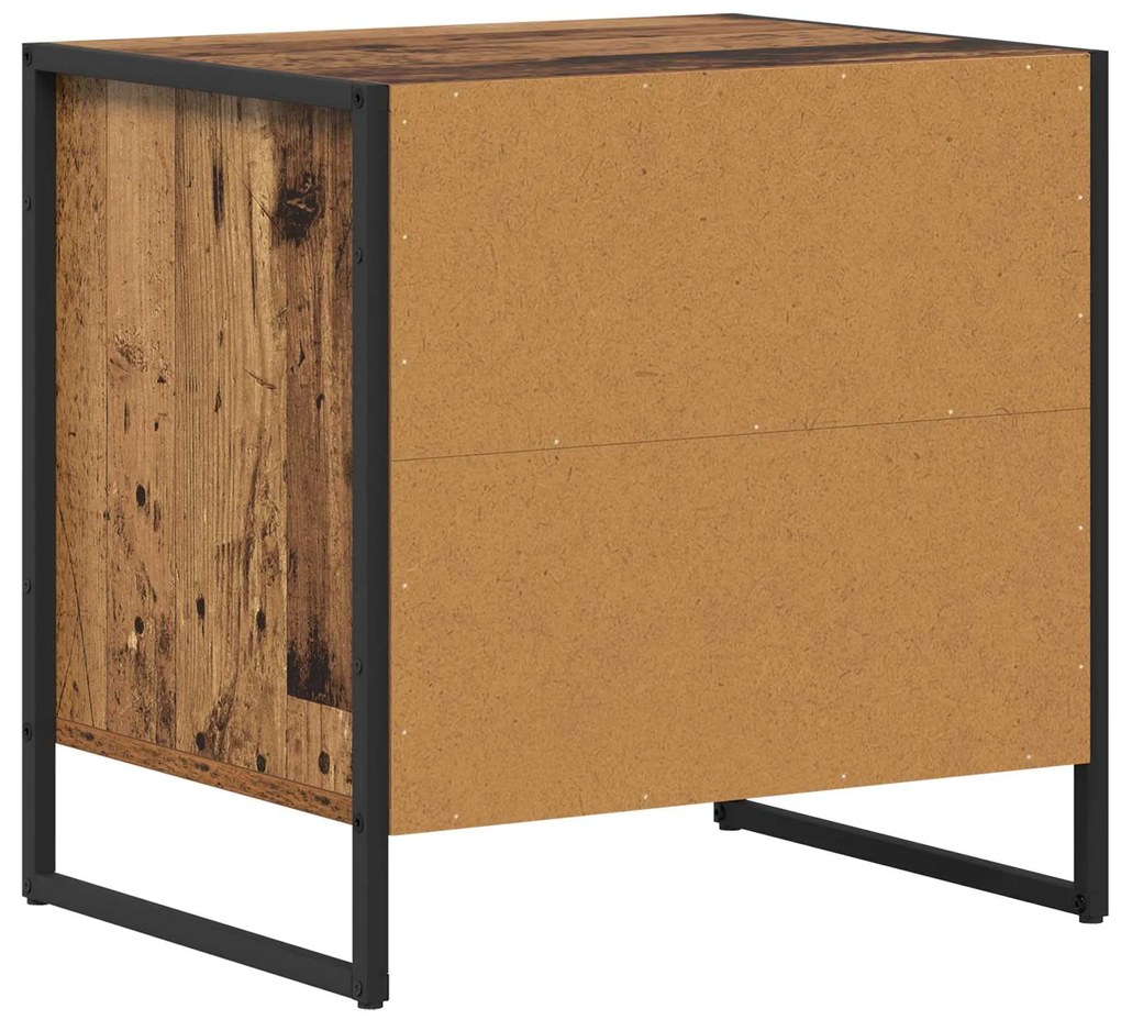 vidaXL Κομοδίνο Παλιό Ξύλο 50 x 39,5 x 50 εκ. Επεξεργασμένο ξύλο