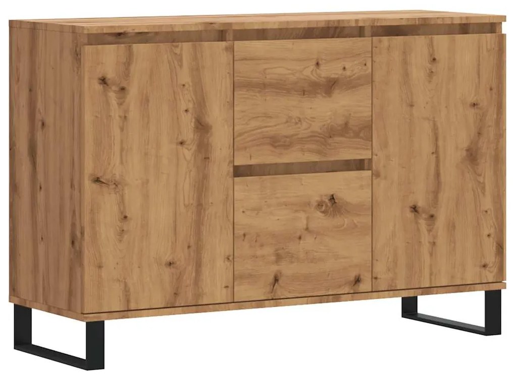 vidaXL Μπουφές Δρυς τεχνίτης 101,5 x 35 x 70 εκ. από Επεξεργασμένο Ξύλο
