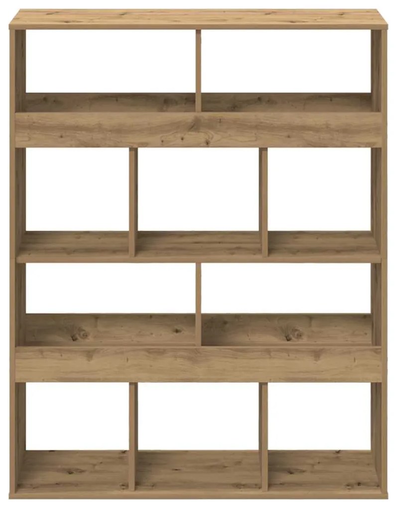 vidaXL Βιβλιοθήκη Αρτισιανή Δρυς 100x33x125,5εκ από Επεξεργασμένο Ξύλο