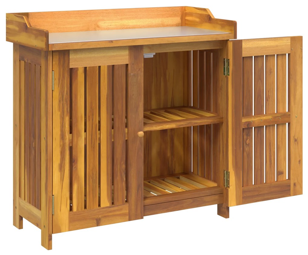 vidaXL Ντουλάπι Κήπου Καστανό 78 x 36.5 x 78cm Καμπούντα ξύλο ακακίας