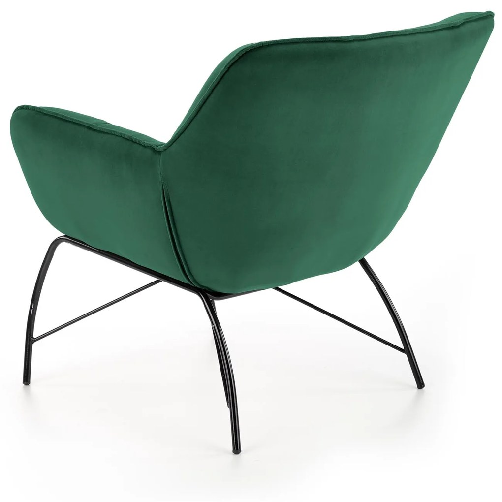 BELTON leisure chair color: dark green