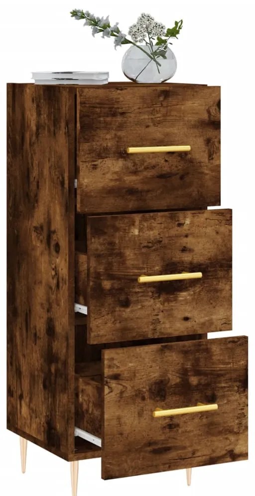 vidaXL Ντουλάπι Καπνιστή Δρυς 34,5 x 34 x 90 εκ. Επεξεργασμένο Ξύλο