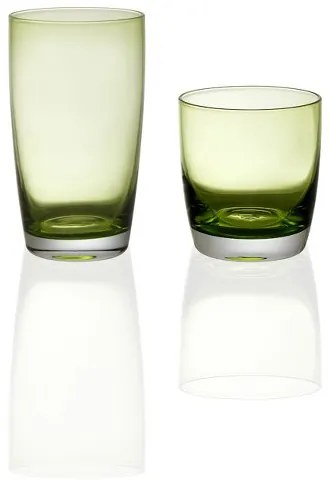 Σετ Ποτήρια Νερού 6τμχ Γυάλινα Irid Green 540ml CRYSPO TRIO 52.011.50