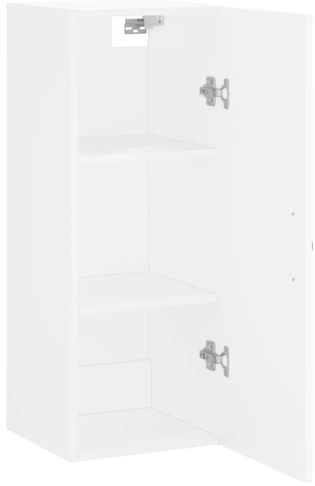 vidaXL Ντουλάπι Τοίχου Λευκό 34,5 x 34 x 90 εκ. από Επεξεργασμένο Ξύλο