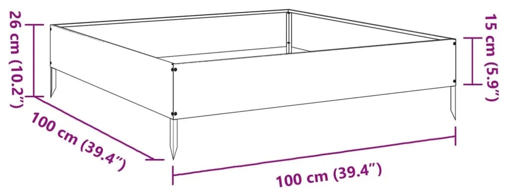 ΖΑΡΝΤΙΝΙΕΡΑ ΥΠΕΡΥΨΩΜΕΝΗ 100X100X26 ΕΚ. ΓΑΛΒΑΝΙΣΜΕΝΟ ΧΑΛΥΒΑ 851022