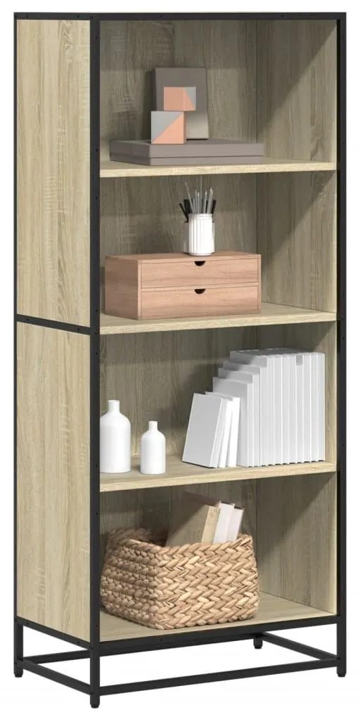 Βιβλιοθήκη Sonoma Oak 60x35x139 cm Ξύλινη κατασκευή - Καφέ