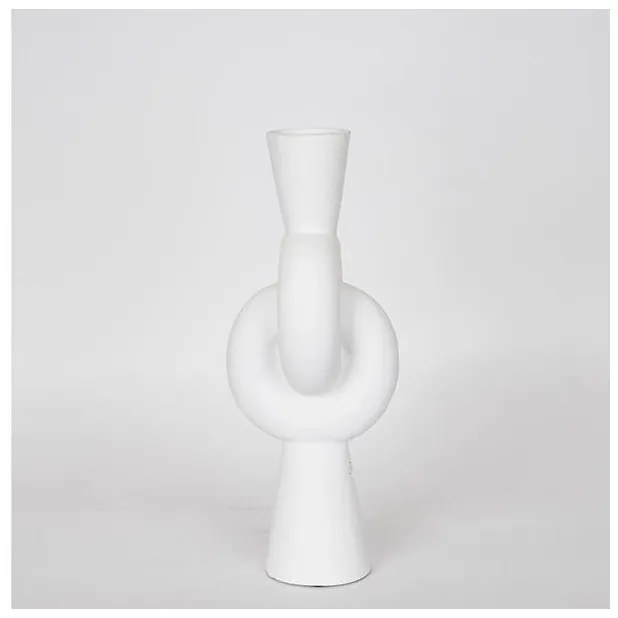 Βάζο Κεραμικό Λευκό 15.5x15.5x39.5cm 752-20274 Estheti-752-20274-Λευκό 752-20274