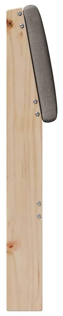 vidaXL Ταπετσαρισμένο κεφαλάρι Taupe 75 cm Στερεά ξυλεία πεύκου