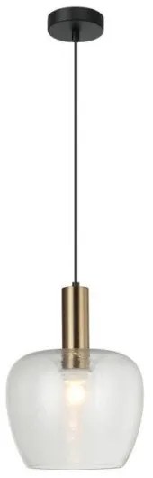 Κρεμαστό Φωτιστικό Οροφής LED 1xE27 Γυαλί Φ25cm Oliver Viokef-4322800-Διάφανο 4322800