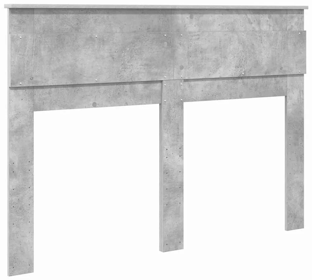 vidaXL Κεφαλάρι με κεφαλάρι Σκυρόδεμα Γκρι 160 cm Επεξεργασμένο ξύλο