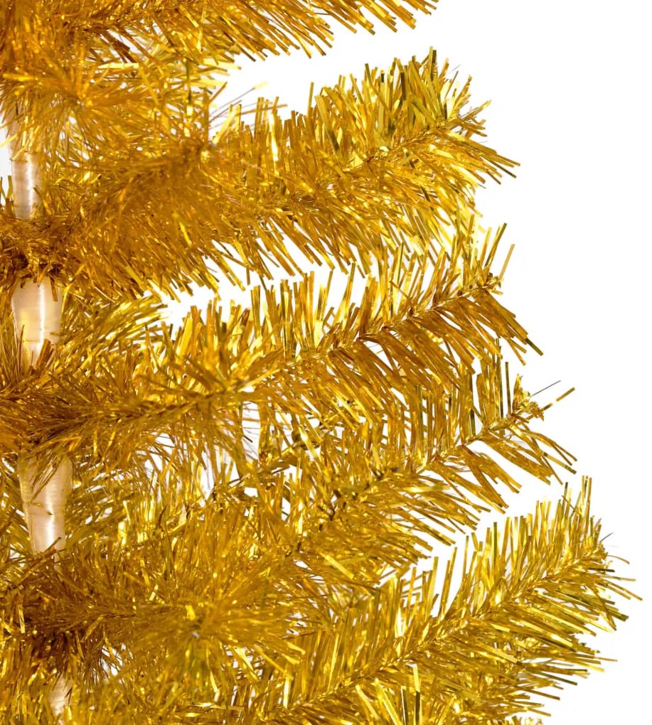 vidaXL Χριστουγεν Δέντρο Προφωτισμένο Τεχνητό Μπάλες Χρυσό 150εκ PET